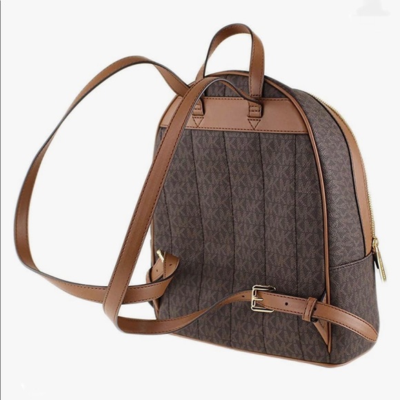 Brand New Michael Kors Kenly Brown Backpack - Picture 3 of 6